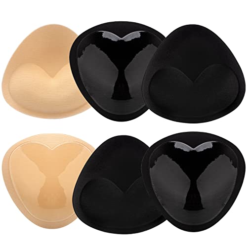 Nimiah Silicone Bra Inserts Breast Pads - 3 Pairs Waterproof Push-Up Inserts For Women | Removable Breathable Sticky Bra Cups For Swimsuits Dresses Bikini Tops #TOP7