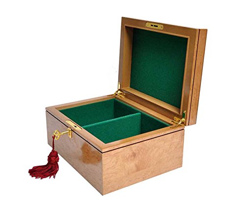 The House of Staunton Premium Chess Box (Bird's Eye Maple)