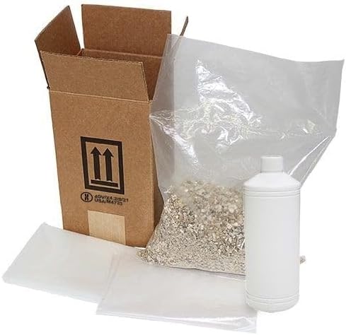 Air Sea Containers 4GV 1L Narrow Mouth Plastic Bottle Shipper Kit - Everything Needed to Ship Specified Products (4GV/X4.2) - Inner Dimensions: 6-5/8" x 6-5/8" x 11-5/8" Packing Groups: I, II, III