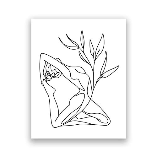 Impression toile femme yoga pour reduire le stress