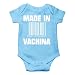 AW Fashions Made in Vachina Cute Novelty Funny Infant One-Piece Baby Bodysuit (6 Months, Light Blue)