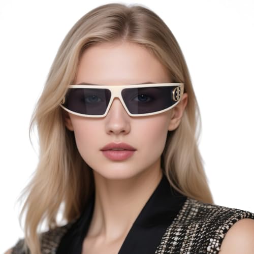 Stylish Sunglasses Headband for Women Men Cool Sport Sun Glasses Y2K Sport Wrap Shades