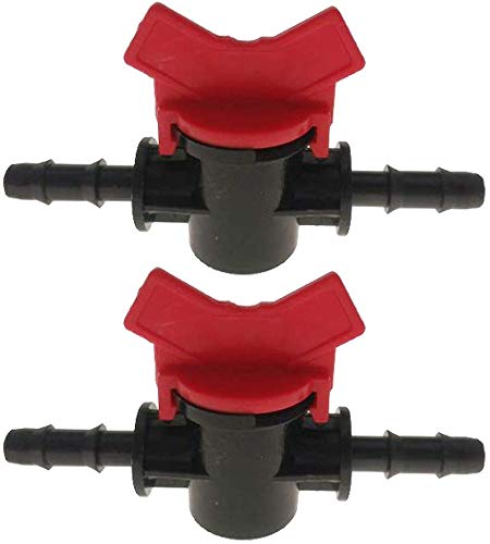 EPRHAY Langlebiger Kunststoff-Wasserdurchfluss-Regler, gerades Absperrventil, Schlauch 8 mm: passend für Innendurchmesser 8 mm Schläuche für Standard-Schlauch, 2 Stück Cover