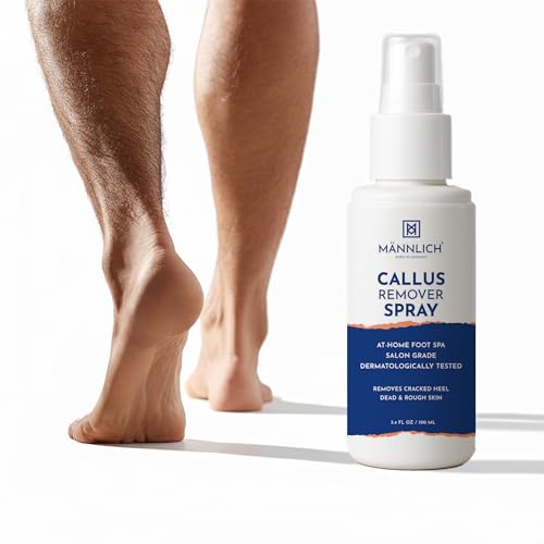 Mannlich Callus Remover Spray for Feet | Powerful Formulation - Extra Strength, Home Pedicure Foot...