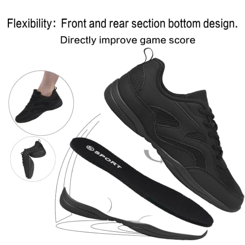 Image of Cheer Shoes for Youth Girls White Cheerleading Athletic Dance Shoes Tennis Sneakers for Competition Sport Training