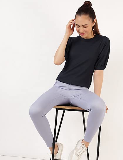 Image of Marks & Spencer Women's Regular Blouse (T43 7840K Navy 6)