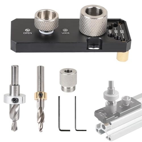 Gabarit de perçage profilé en aluminium 20/30/40 avec forets M6 et M8