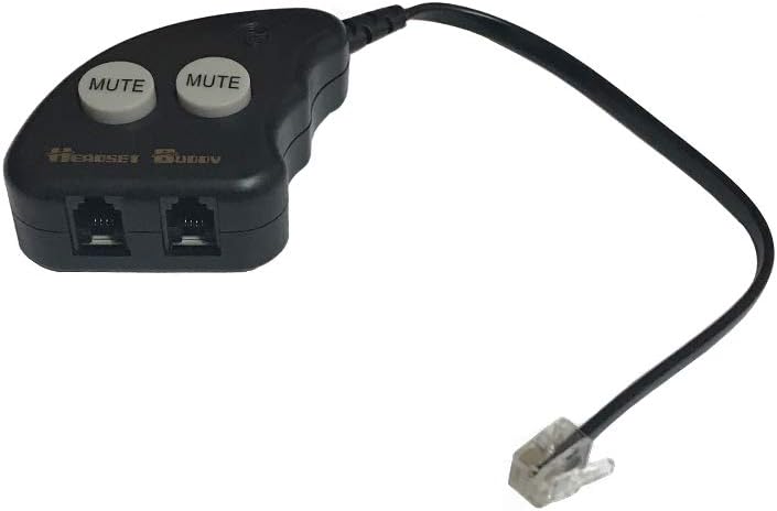 Headset Buddy Agent Buddy Side-by-Side Training Switch Y Adapter for RJ9/RJ10/RJ22 Connections (HM-RJ9)
