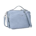 Gladdon Umhängetasche damen,Schultertasche mit Reißverschluss, Crossbody Tasche, Leder Handtasche Klein, Womenswear…