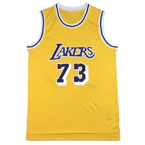 CLZWFZ Adult 33#34#73# Basketball Jersey Unisex Ärmellose Basketball Tank Top Sport Futter T-Shirt Tank Top,73# Yellow,XL
