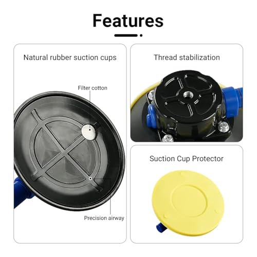 Ventouse 11,4 cm à filetage multiple pour débosselage et jointure de précision - 5