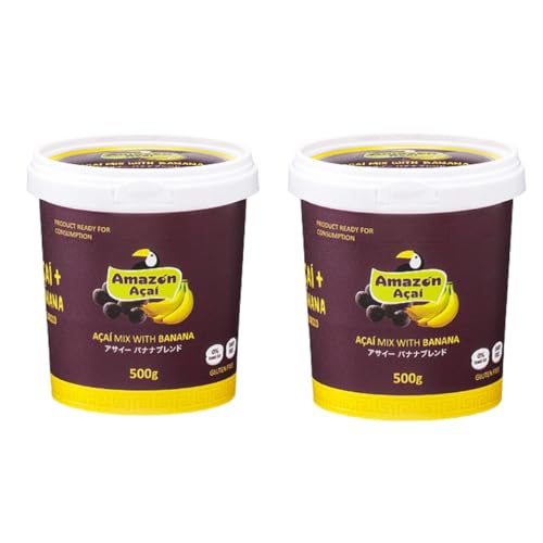 アサイーバナナブレンド 500g×2個セット 冷凍ピューレ アサイーボール シャーベット アイス 冷凍 クール便対応