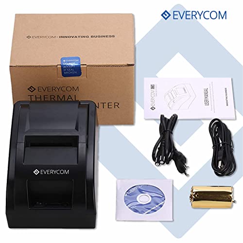 Everycom EC-58 58mm (2 Inches) Direct Thermal Printer- Monochrome Desktop (1 Year Warranty) (USB + Bluetooth) (Image - 6)