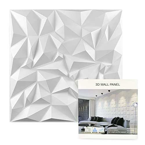 JOLOV 12PC 50 * 50cm 3D Wandpaneele,Hochsteifes PVC,Wandverkleidung...