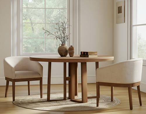 RIVOVA Linen Dining Chairs