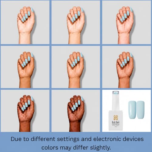Image of Bolt Bee pastel Blue Color Gel Nail Polish Soak Off UV Gel 15ML DIY at Home Manicure Salon Nail Art