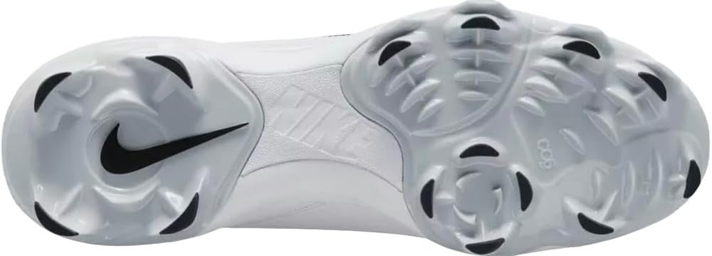 Nike Force Trout 8 Pro MCS Molded Rubber Men's Baseball Cleats White Black Grey CZ5914-100 Size 14
