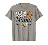 Wild Mama Birthday Family Mom Safari Zoo Jungle Animals T-Shirt