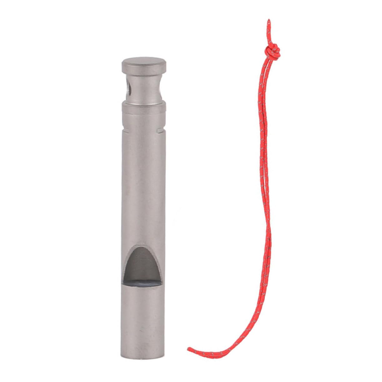 BESTonZON Titanpfeife Sportpfeife mit Lanyard Sport & Freizeit Notpfeife Party Wandern pfeifenständer düdük Notfallsignalpfeife dekorative Campingpfeife Lehrerpfeife Silver