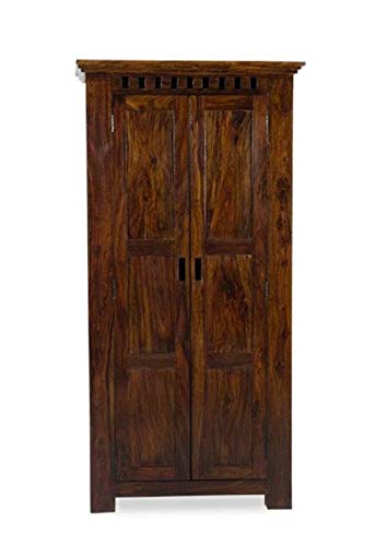 Image of Sheesham Solid Wood Furniture Kuber Wardrobe for Bedroom