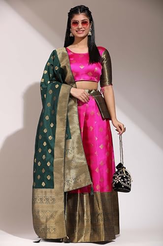 Image of Traditional South Indian pattu Lehenga Choli for Women