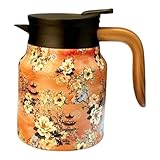 Thermo-Teekanne, Kaffeekaraffenspender, Tee-Ei, Karaffe, Getränk-Thermospender, Kaffeekaraffe mit Sieb, 958 ml Teekanne, Heiß- und Kaltspender, isolierte Getränkekaraffe, Teebrühen C