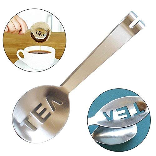 Rurah Stainless Steel Teabag Tongs Tea Bag Squeezer Herb Grip Holder for Home Kitchen Teabag Tongs Clip Tool