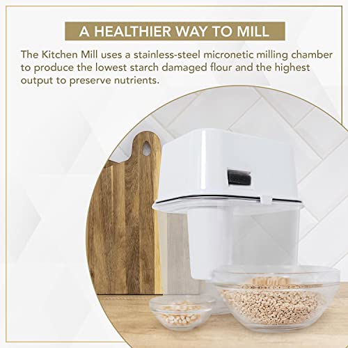 The Kitchen Mill - High Speed Electric Grain Mill - Flour Mill - Grain Grinder - Wheat Grinder - Assembled In The Usa #TOP3