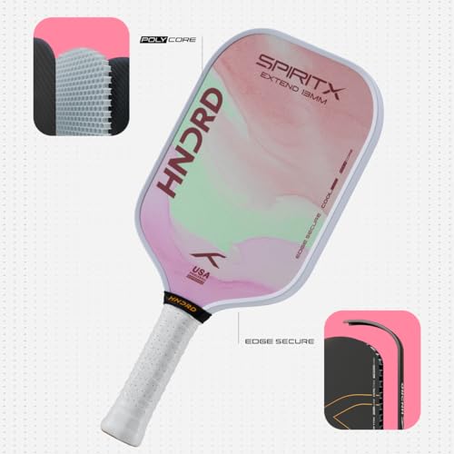Image of Hundred Spirit X Flow Blast - Pickleball Paddle | 13mm Core | Wide Body Power Paddle | Enhanced Sweet Spot | Ideal for Beginners & Intermediate Players | Free Paddle Bag