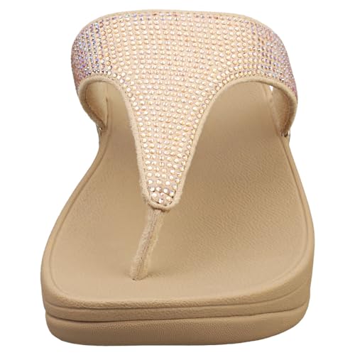 Image of FitFlop Women's LULU Crystal Embellished Toe-Post Sandals