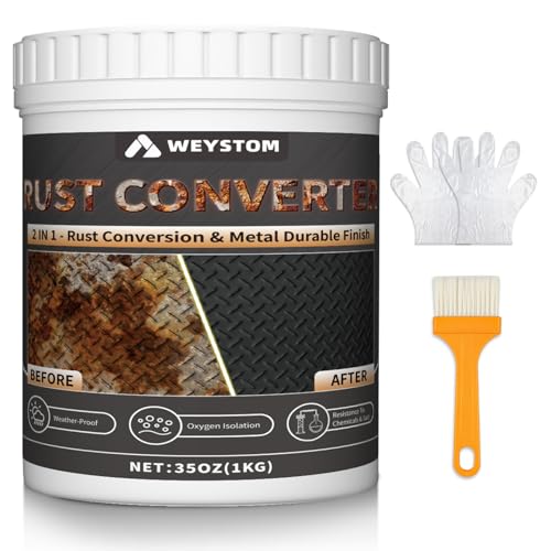 2-in-1 Rust Converter & Metal Primer - Stops Rust, Rust Inhibitor Paint for Metal, Long-Lasting