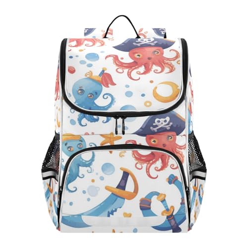 Bolso escolar de pulpo pirata para acompañar las grandes aventuras de tus hijos