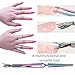 Hiiooweiyi Nail Clip Tool Keratin Pushing Hands Stainless Steel Nail Shaping Tweezers X-shaped Multi Functional Art Clip Trimmer (Multicolour)