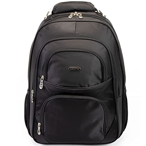 Mochila Masculina Feminina Notebook Escolar Reforçada com Alça Cabo de Aço Preta para Trabalho Viagem