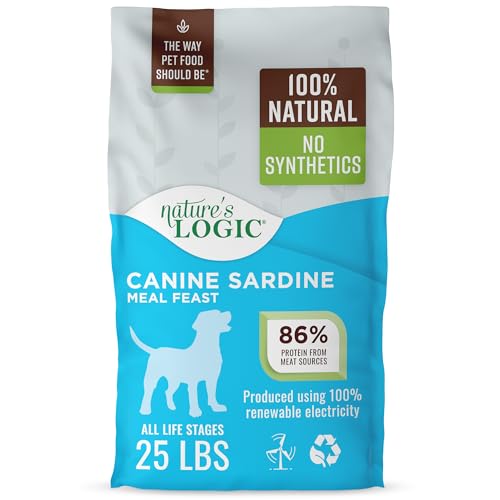 Image of NATURE'S LOGIC Dry Dog Food - Sardine Meal Feast Dry Kibble, 25 lb