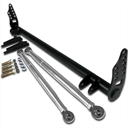 Spec-D Tuning Traction Control Tie Bar Black Compatible With Honda Civic 1992-1995, 94-01 Acura Integra #TOP16