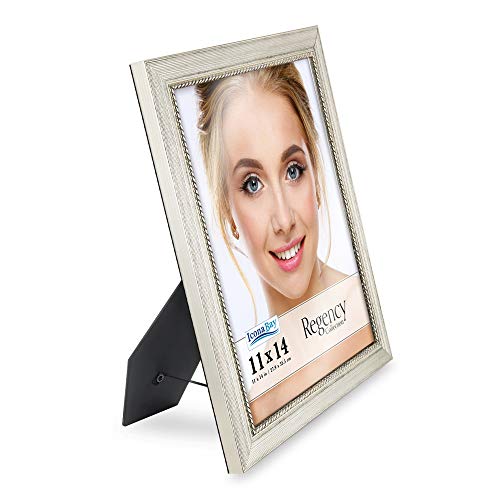 Icona Bay 11X14 Silver Picture Frame, Baroque Style Photo Frame 11 X 14, Wall Mount Or Table Top, Regency Collection #TOP3