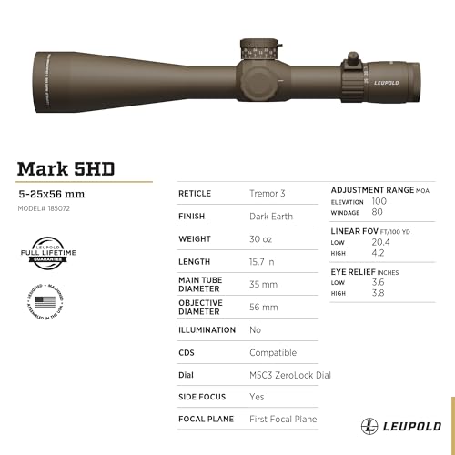 Image of Leupold Mark 5HD 5-25x56 (35mm) M5C3 FFP Riflescope