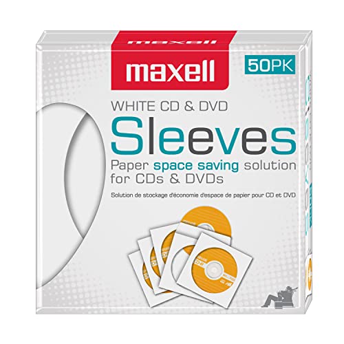 Maxell Capas brancas para CD/DVD