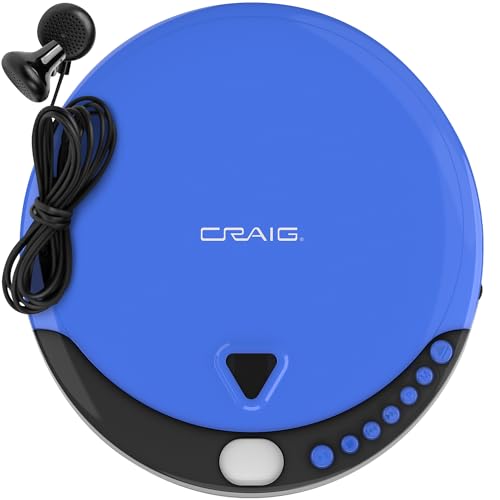 Craig CD2808-BL Personal Cd Player With Headphones In Blue And Black thumb #6