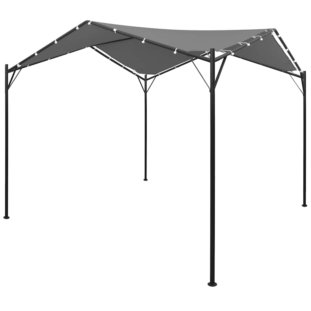Tonnelle de jardin en métal anthracite 4 x 4 m