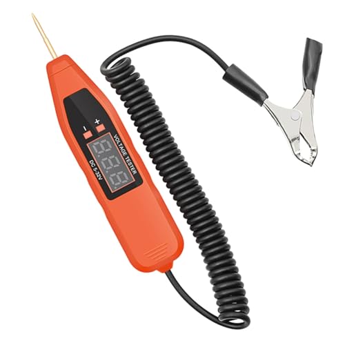 HEALSOPTHY デジタル表示電圧テスター ペン型 車用路検電器 対応 コンパクト設計 正確 な自動車電気工具