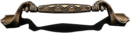 Miniatura 3 de Tiradores de bronce de 2 tamaños para cajones de gabinete de 3.75 pulgadas, tirador de lazo de estilo europeo, accesorios de gabinete de aleación de