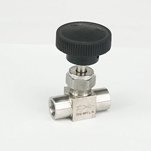 Preisvergleich Produktbild Maslin 1 / 8" NPT weibliches Nadelventil 304 Edelstahl Wassergas-Ölflussregler