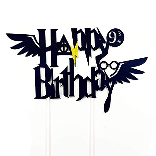 Decoraciones de Pastel de Cumpleaños de Mago, Decoracion de Fiesta Mago, para Suministros de Decoración para Fiestas de Cumpleaños, Adornos para Tartas de Cumpleaños Cover