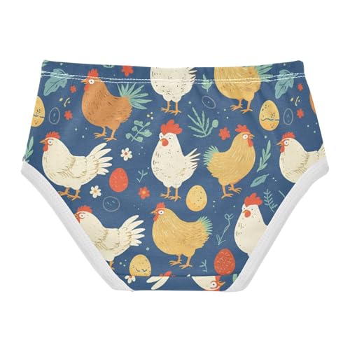 Wusikd Chickens Egg Girls' Underwear Cotton Girls Briefs Soft Toddler Underwear 2T2
