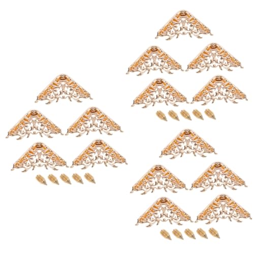 STOBOK 3 Sätze Eckenschutz Für Handtaschen Metall-taschenecken Kantenschutz Taschenzubehör Ecken 5 Stück * 3