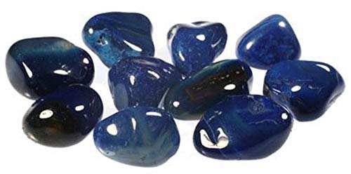 Preisvergleich Produktbild Blue Agate Tumble Stone (20-25mm) 10 Pack