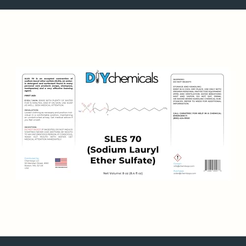 Image of DIYChemicals | High Purity 70% Sodium Lauryl Ether Sulfate (SLES) (8 fl oz)