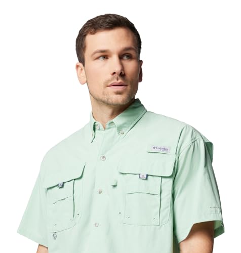 Image of Columbia Men Omni-Shade Bahama II Hiking and Trekking Short Sleeve Shirt